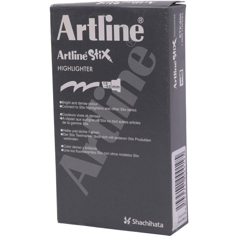 ماژیک هایلایت آرت لاین نوک تخت Artline ETX-600 بسته 12 عددی