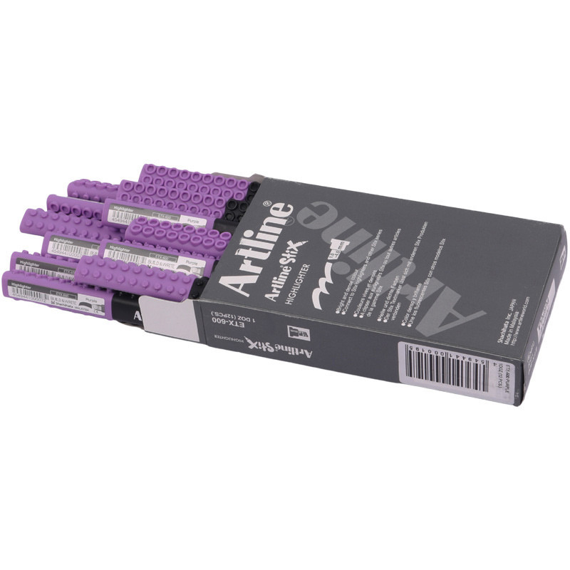ماژیک هایلایت آرت لاین نوک تخت Artline ETX-600 بسته 12 عددی