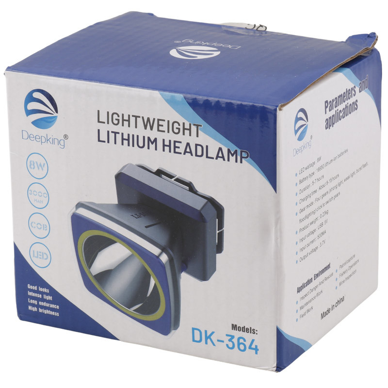 چراغ قوه پیشانی هدلایت شارژی چند حالته Deepking DK-364
