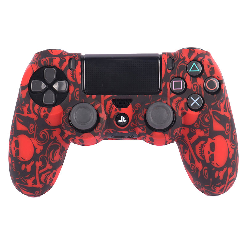 روکش دسته بازی PS4 طرح اسکلت قرمز مشکی