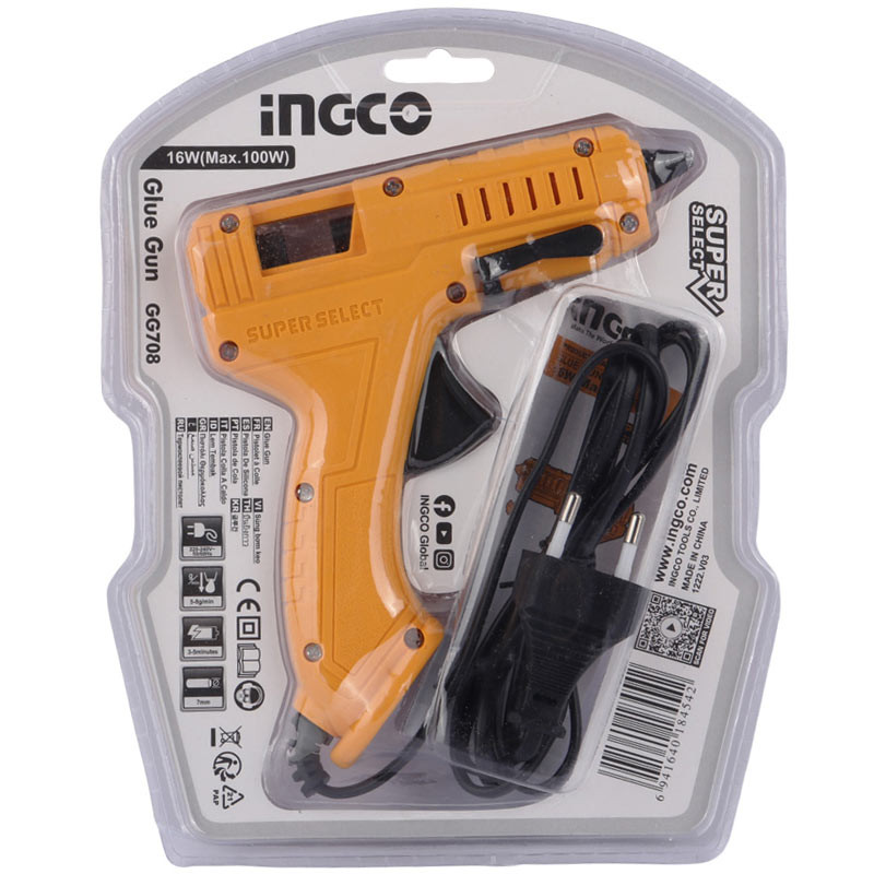 دستگاه چسب تفنگی اینکو Ingco GG708 16W