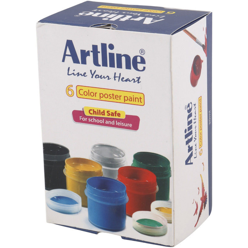 گواش 6 رنگ آرت لاین Artline NO.820PL6