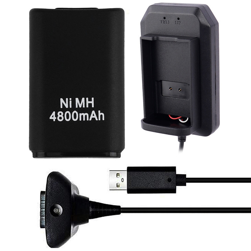 باتری و شارژر دسته بازی 3 کاره XBox 360 RF-1310S NI-MH 4800mAh
