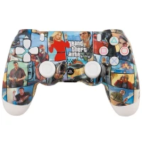 دسته بازی بی سیم SONY PlayStation 4 DualShock 4 High Copy طرح GTA