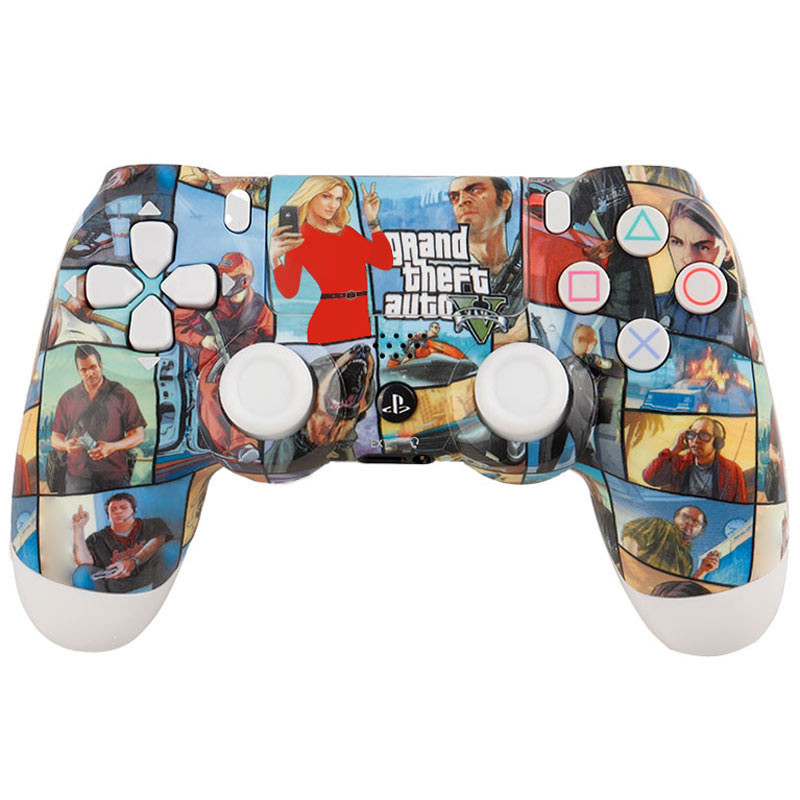 دسته بازی بی سیم SONY PlayStation 4 DualShock 4 High Copy طرح GTA