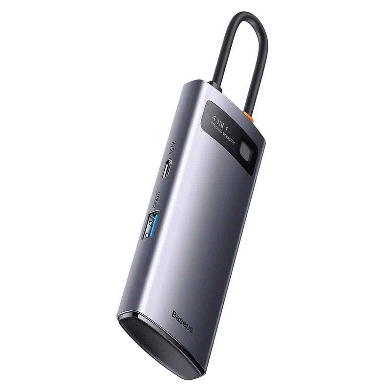 هاب 4 پورت Type-C باسئوس Starojy Metal Gleam Series WKWG070013