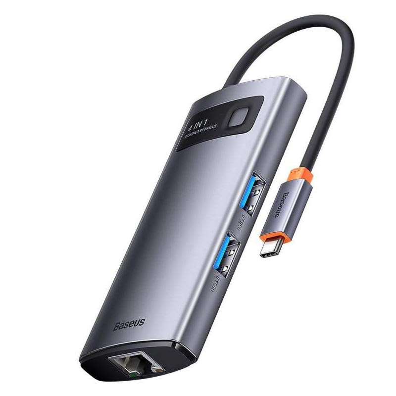 هاب 4 پورت Type-C باسئوس Starojy Metal Gleam Series WKWG070113