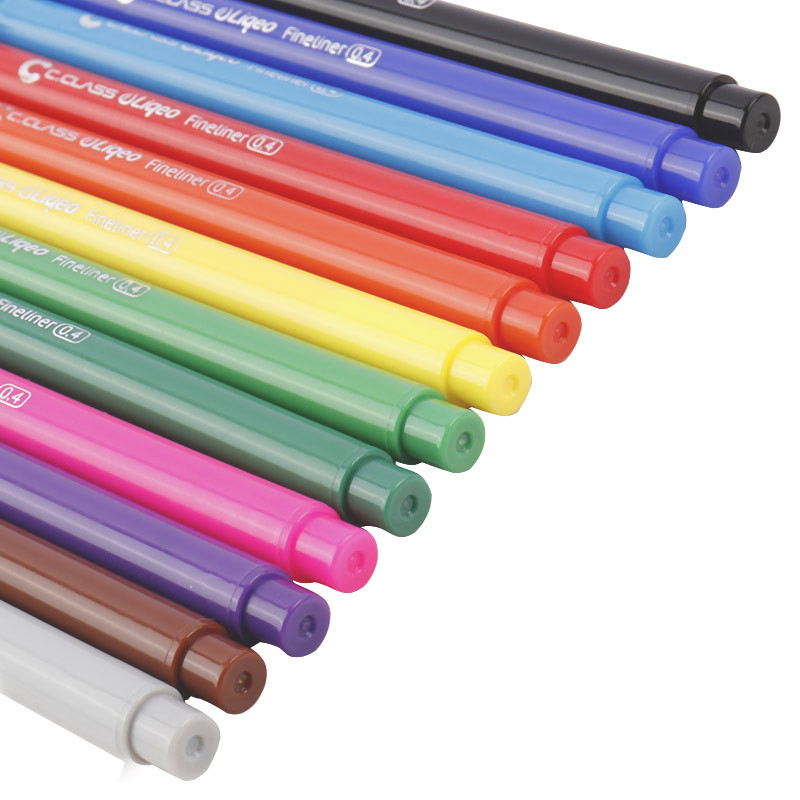 روان نویس سی کلاس رنگی C.Class LIQEO F-5015-12C 0.4mm بسته 12 عددی