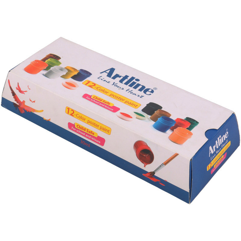 گواش 12 رنگ آرت لاین Artline NO.820PL12