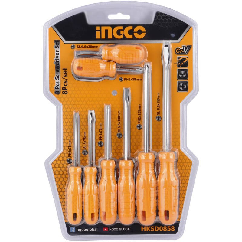 ست پیچ گوشتی ۸ عددی اینکو Ingco HKSD0858