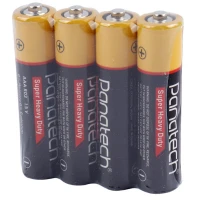 باتری چهارتایی نیم قلمی Panatech Super Heavy duty R03 1.5V AAA شرینک