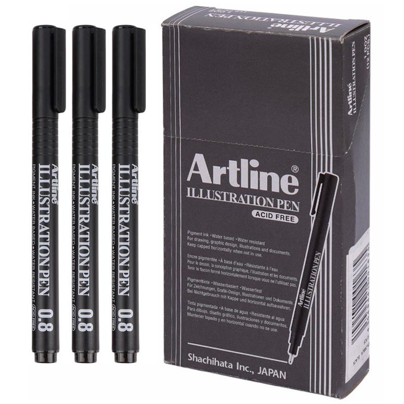 روان نویس آرت لاین Artline EK-288ILN 0.8mm بسته 6 عددی