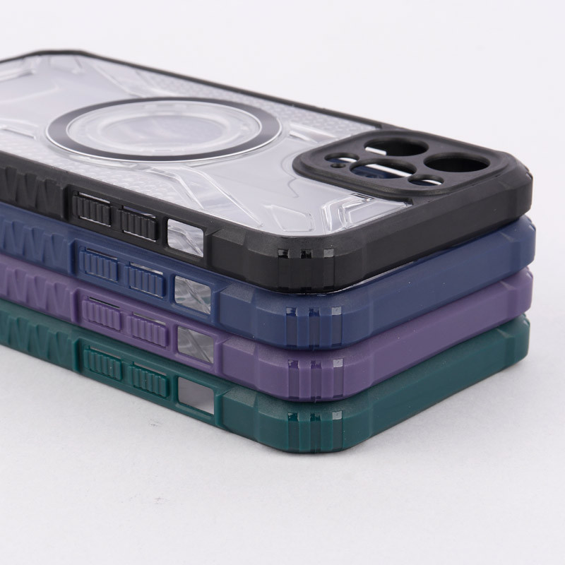 قاب شفاف طرح دار MagSafe محافظ لنزدار iPhone 12 Pro Max