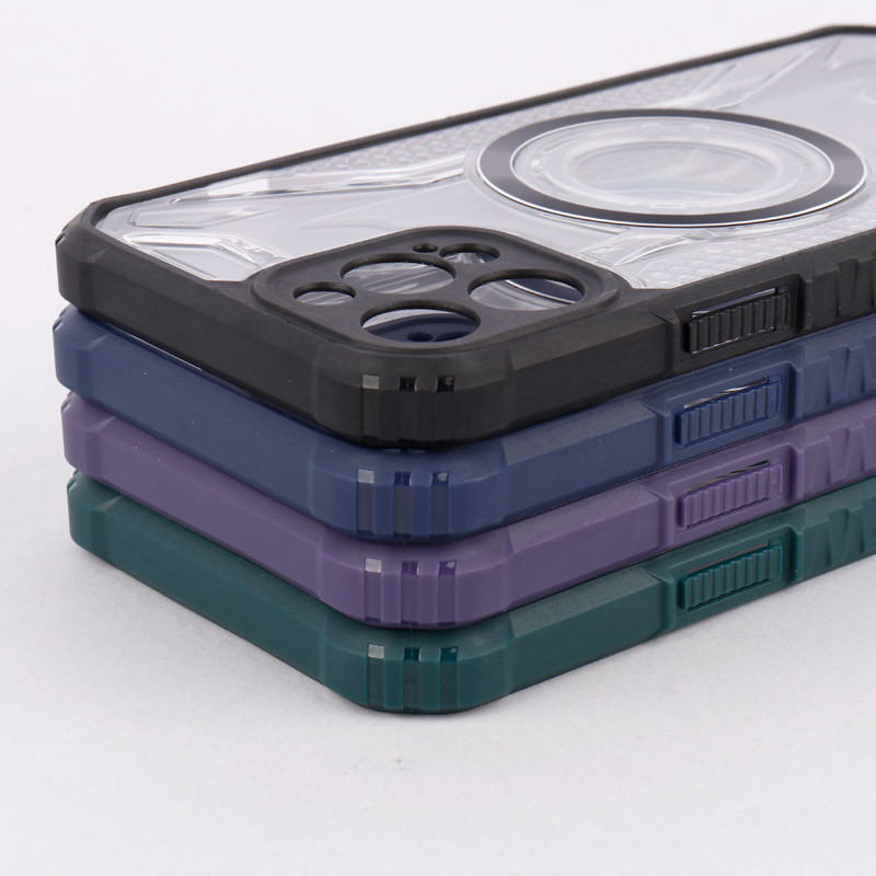 قاب شفاف طرح دار MagSafe محافظ لنزدار iPhone 12 Pro Max