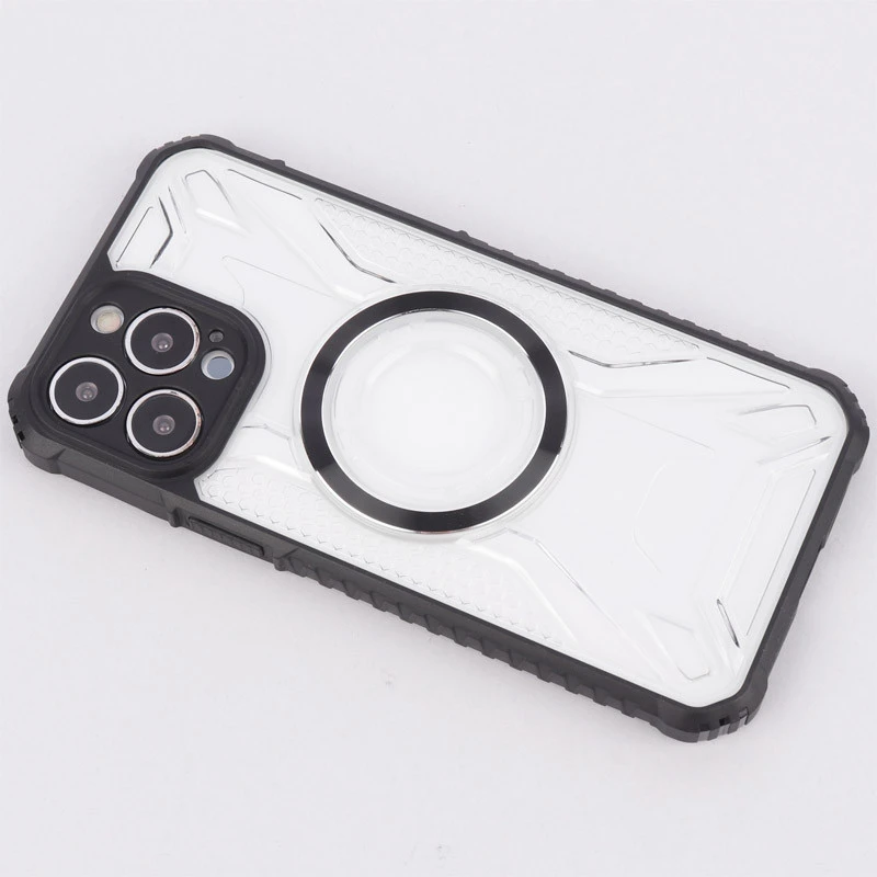 قاب شفاف طرح دار MagSafe محافظ لنزدار iPhone 13 Pro Max