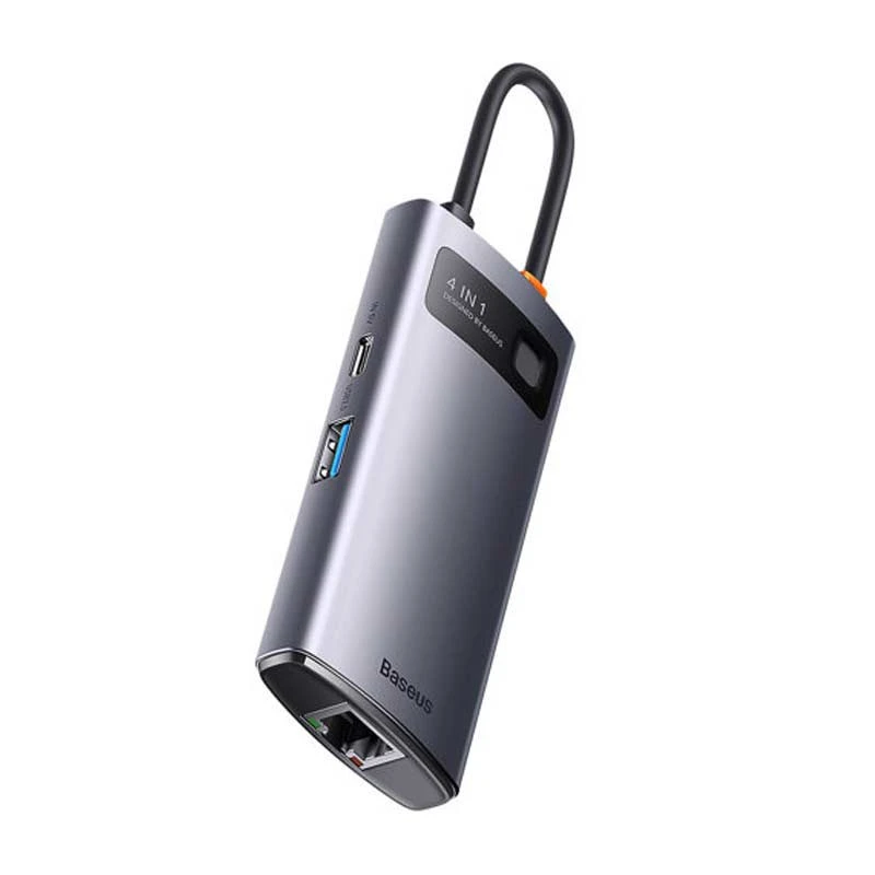 هاب 4 پورت Type-C باسئوس Starojy Metal Gleam Series WKWG070113