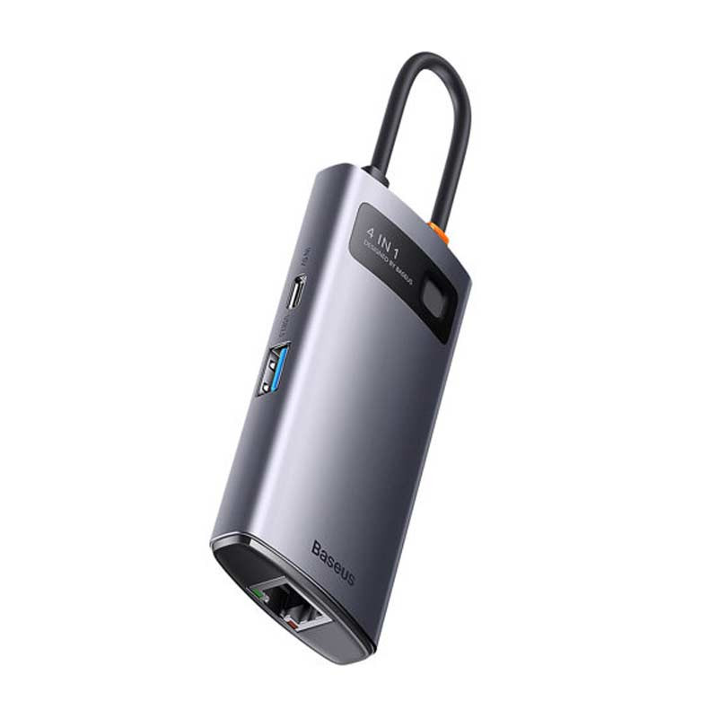هاب 4 پورت Type-C باسئوس Starojy Metal Gleam Series WKWG070113