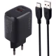 شارژر دیواری فست شارژ Verity AP 2126 0.5A QC3.0 PD 33W + کابل تایپ سی