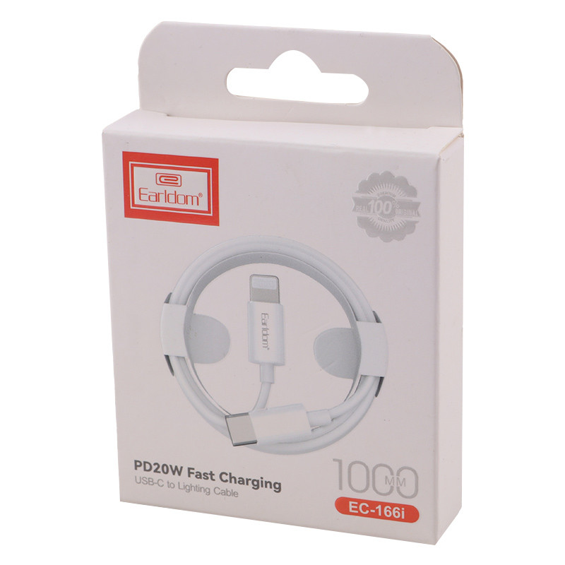 کابل تبدیل فست شارژ Earldom EC-166i Type-C to Lightning PD 20W 1m
