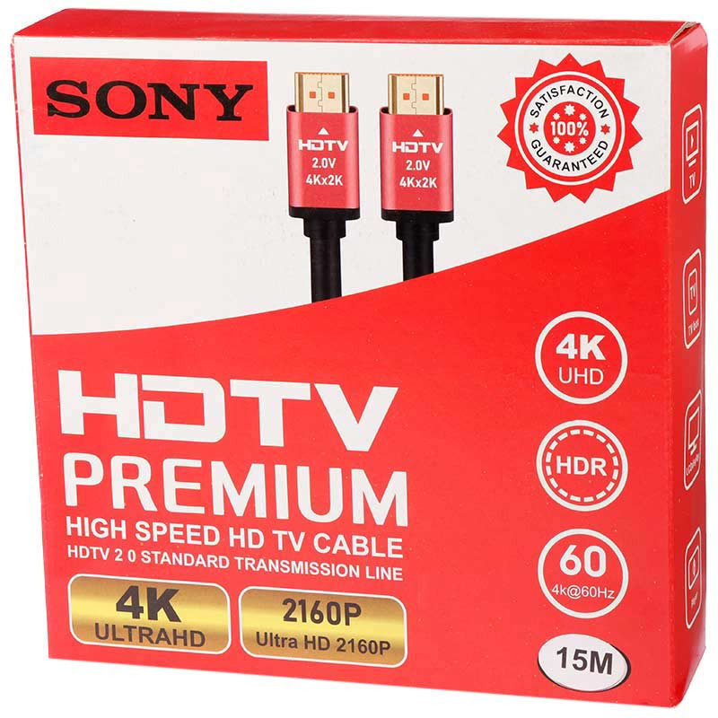 کابل Sony HDMI V2.0 4K 15m