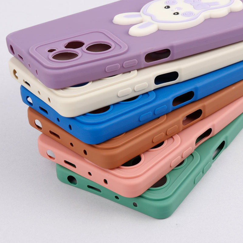 قاب سیلیکونی عروسکی برجسته محافظ لنزدار Xiaomi Poco X5 Pro
