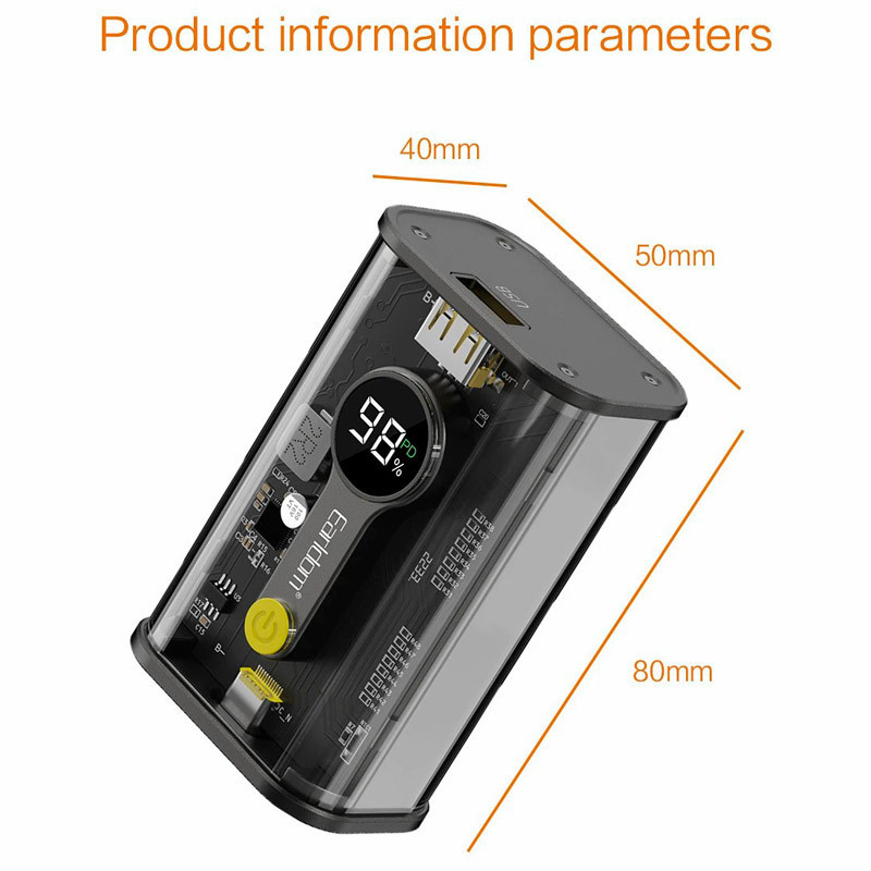 پاور بانک فست شارژ 10000 ارلدام Earldom ET-PD18 PD 22.5W