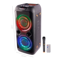 اسپیکر چمدانی بلوتوثی رم و فلش خور RS-D30 + میکروفون و ریموت کنترل