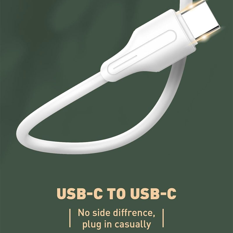 کابل تبدیل فست شارژ Ldnio LC121C Type-C to Type-C 65W 1m