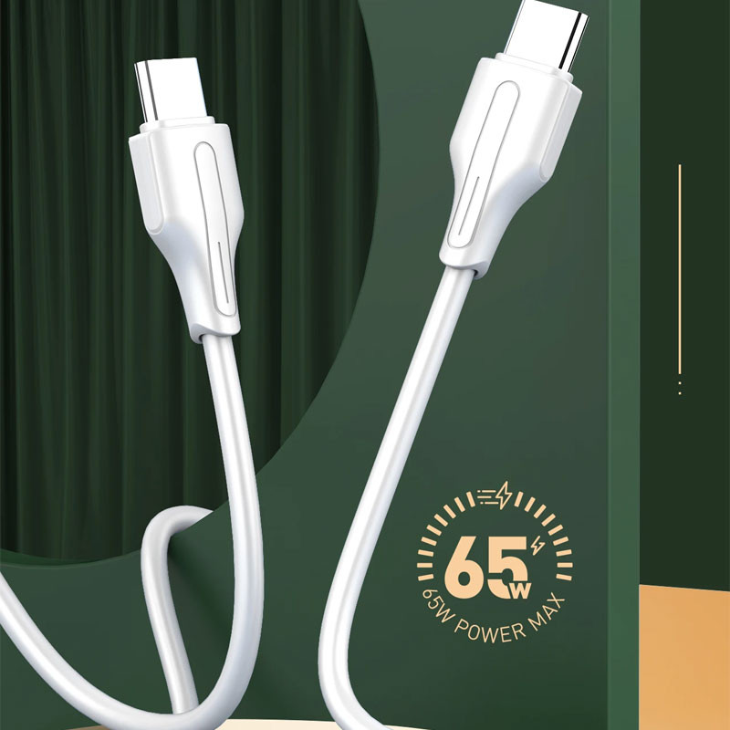 کابل تبدیل فست شارژ Ldnio LC121C Type-C to Type-C 65W 1m