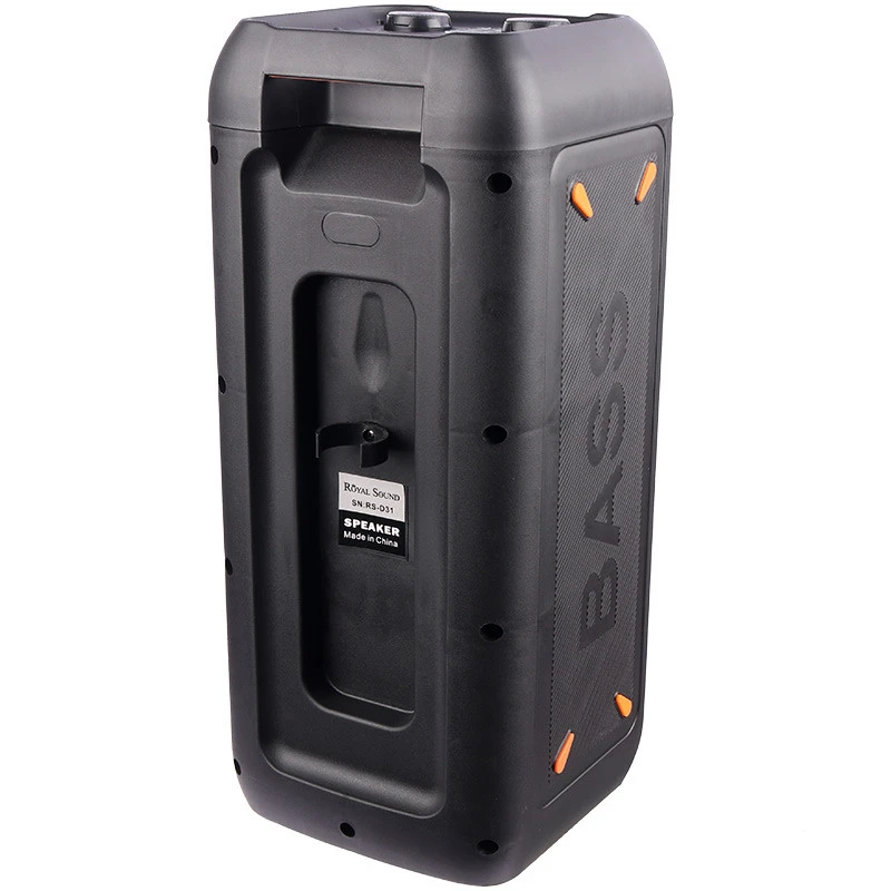 اسپیکر چمدانی بلوتوثی رم و فلش خور RS-D31 + میکروفون و ریموت کنترل