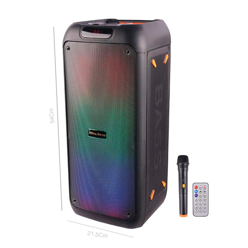 اسپیکر چمدانی بلوتوثی رم و فلش خور RS-D31 + میکروفون و ریموت کنترل
