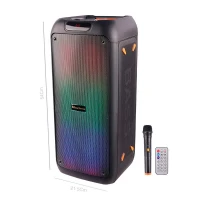 اسپیکر چمدانی بلوتوثی رم و فلش خور RS-D31 + میکروفون و ریموت کنترل