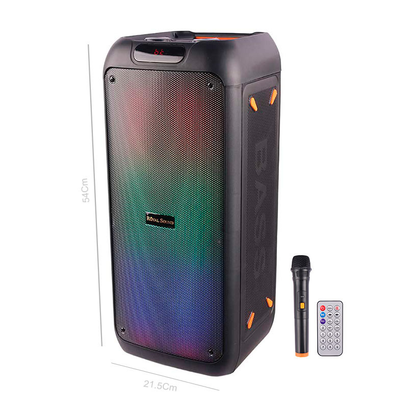 اسپیکر چمدانی بلوتوثی رم و فلش خور RS-D31 + میکروفون و ریموت کنترل
