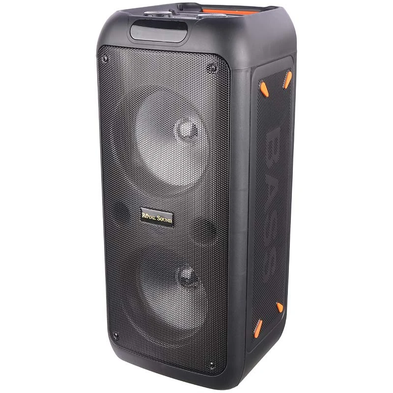 اسپیکر چمدانی بلوتوثی رم و فلش خور Royal RS-D32 + میکروفون و ریموت کنترل