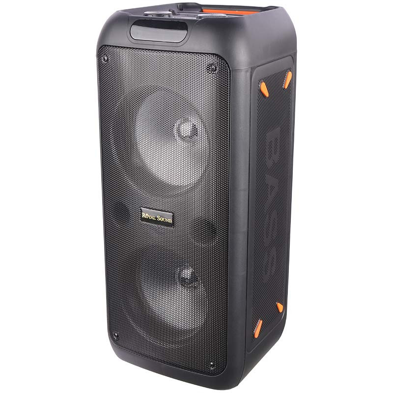 اسپیکر چمدانی بلوتوثی رم و فلش خور Royal RS-D32 + میکروفون و ریموت کنترل