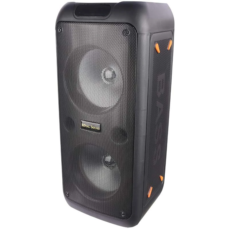 اسپیکر چمدانی بلوتوثی رم و فلش خور Royal RS-D32 + میکروفون و ریموت کنترل