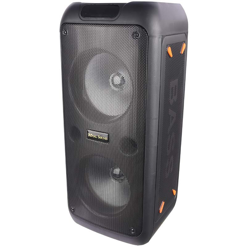 اسپیکر چمدانی بلوتوثی رم و فلش خور Royal RS-D32 + میکروفون و ریموت کنترل