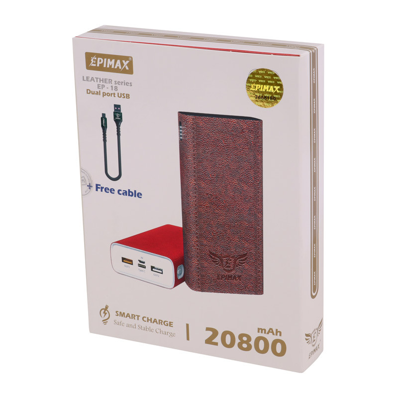 پاور بانک فست شارژ 20800 اپی مکس Epimax EP-18 QC 10.5W