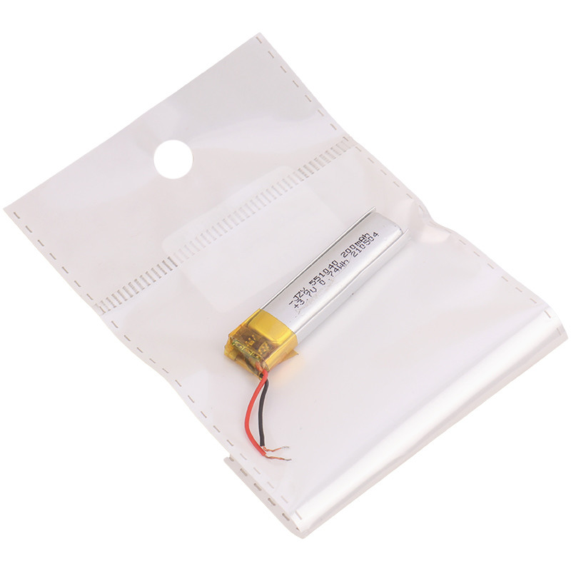 باتری لیتیوم 200mAh 40*10*4mm 551040