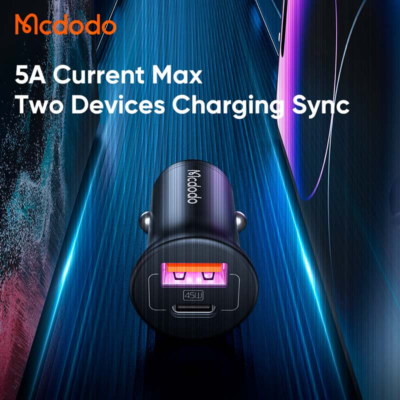 شارژر فندکی فست شارژ Mcdodo CC-2680 QC4.0+ PD 5A 45W