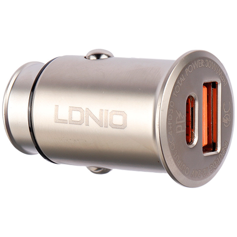 شارژر فندکی فست شارژ LDNIO C506Q QC4.0 PD 5A 30W + کابل تایپ سی