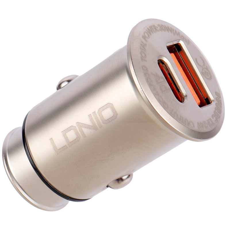 شارژر فندکی فست شارژ LDNIO C506Q QC4.0 PD 5A 30W + کابل تایپ سی