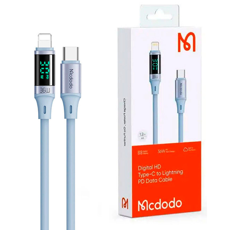 کابل تبدیل فست شارژ Mcdodo CA-1932 Type-C To Lightning PD 36W 3A 1.2m