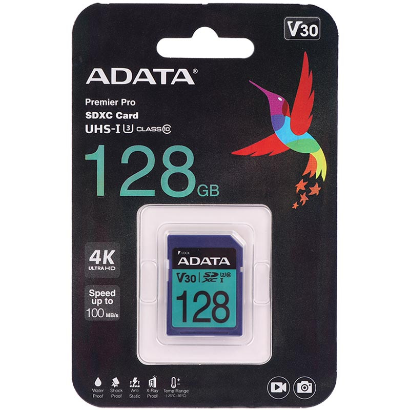 رم اس دی 128 گیگ ای دیتا ADATA Premier Pro V30 U3 100MB/s