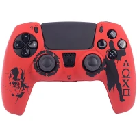 روکش دسته بازی PS5 طرح God of war قرمز مشکی