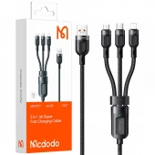 کابل ۳ سر فست شارژ Mcdodo Grenade Series CA-0930 6A 66W 1.2m