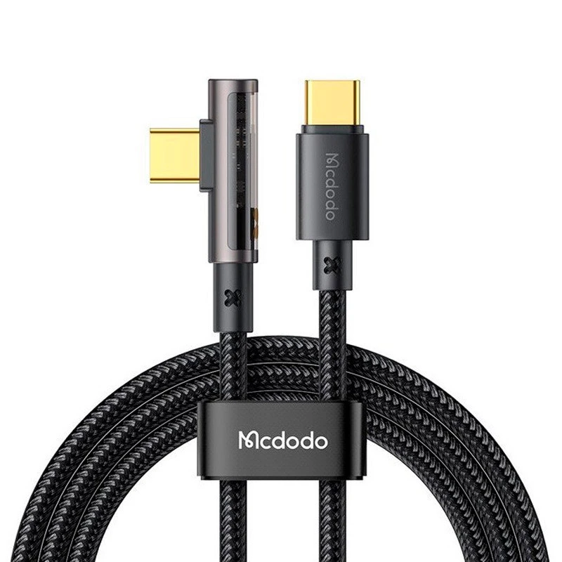 کابل تبدیل فست شارژ Mcdodo CA-3400 Type-C To Type-C 5A PD 100W 1.2m یکسر L