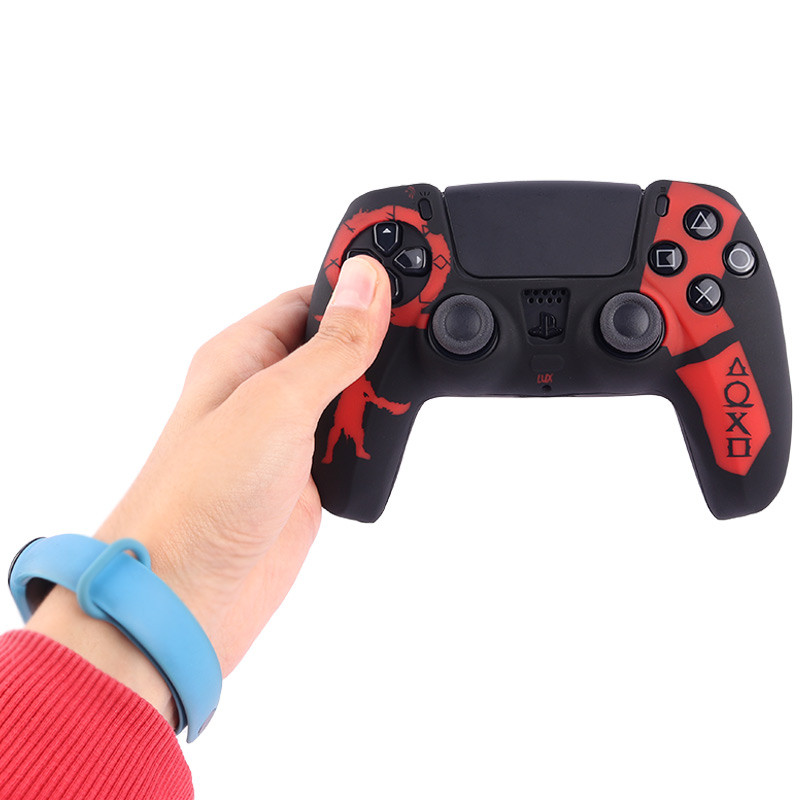 روکش دسته PS5 طرح God of War مشکی قرمز کد 1