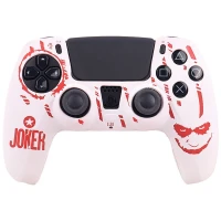 روکش دسته بازی PS5 طرح Joker سفید قرمز کد 3