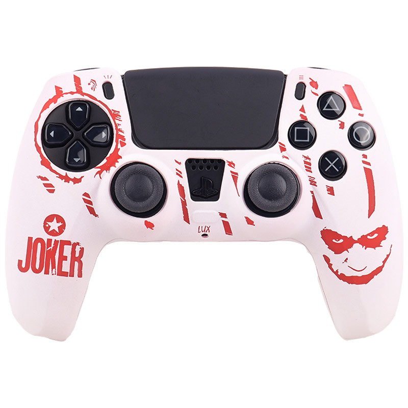 روکش دسته بازی PS5 طرح Joker سفید قرمز کد 3